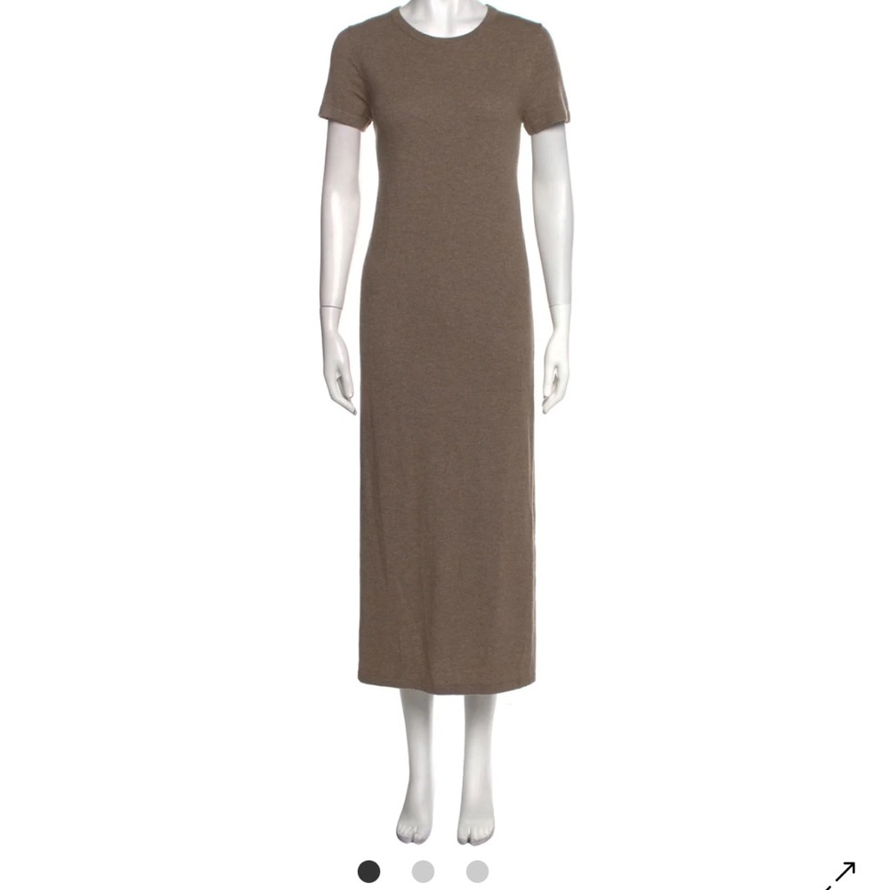Jenni Kayne Everyday Short Sleeve Wool Maxi Dress, Brown size medium